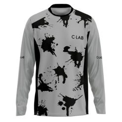 Koszulka MTB Enduro z długim rękawem Splash. Czarne bluzy męskie C-LAB, bez wzorów, z tkaniny, sportowe, bez ramiączek, bez kaptura. Za 329.17 zł.