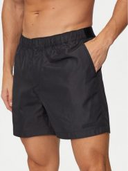 Calvin Klein Swimwear Szorty kąpielowe KM0KM01084 Czarny Slim Fit. Czarne kąpielówki męskie Calvin Klein Swimwear, bez wzorów, z syntetyku. Za 199.99 zł.