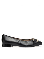Caprice Baleriny 9-22101-45 Czarny. Czarne balerinki damskie Caprice, bez wzorów, ze skóry, bez obcasa, bez zapięcia. Za 206.99 zł.