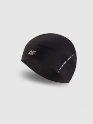 4F Czapka do biegania uniseks - czarna L/XL. Czarne czapki męskie 4F, bez wzorów, z elastanu. Za 69.99 zł.