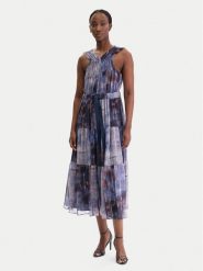 DKNY Sukienka koktajlowa P5KBGD66 Granatowy Regular Fit. Niebieskie sukienki damskie DKNY, m, bez wzorów, z syntetyku, wizytowe, bez kołnierzyka, bez ramiączek. Za 739.99 zł.