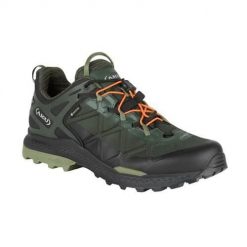 Buty trekkingowe męskie Aku Rocket Dfs Gtx. Zielone trekkingi męskie Aku, z materiału, bez zapięcia. Za 830.50 zł.