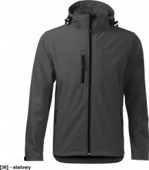 MALFINI Performance 522 - ADLER - Softshell kurtka męska, 300 g/m, 6% elastan, 94% poliester, - stalowy - rozmiar 3XL. Szare kurtki męskie MALFINI, m, bez wzorów, z elastanu, bez kaptura. Za 231.07 zł.