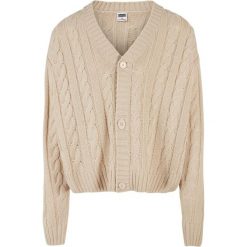 Kardigan Urban Classics Boxy GT. Brązowe swetry męskie Urban Classics, m, bez wzorów, z dzianiny, klasyczne, bez kołnierzyka, bez ramiączek. Za 241.80 zł.