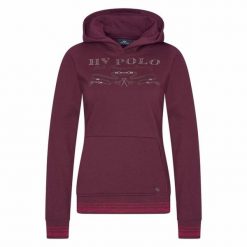 Bluza damska z kapturem HV Polo Ariel. Czerwone bluzy damskie HV POLO, l, z aplikacjami, eleganckie, bez ramiączek, z kapturem. Za 448.00 zł.