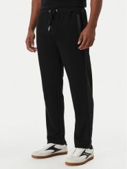 KARL LAGERFELD Spodnie dresowe 705006 562900 Czarny Regular Fit. Czarne spodnie sportowe męskie KARL LAGERFELD, m, bez wzorów, z bawełny. Za 759.99 zł.