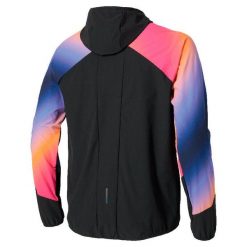 Kurtka Mizuno Active Alpha. Czarne kurtki męskie Mizuno, bez wzorów, bez kaptura, do biegania. W wyprzedaży za 360.00 zł.