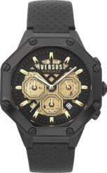 Zegarek Versus Versace Zegarek męski Versus Versace VSP391220 czarny. Czarne zegarki męskie Versus Versace, bez wzorów. Za 891.00 zł.