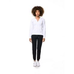 Bluza z kaptur na co dzień na siłownię. Białe bluzy damskie LEONE 1947 APPAREL, bez wzorów, z bawełny, sportowe, bez ramiączek, bez kaptura. W wyprzedaży za 218.92 zł.