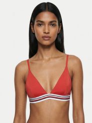 Tommy Hilfiger Góra od bikini Cheeky UW0UW06350 Czerwony. Czerwone bikini Tommy Hilfiger, bez wzorów, z syntetyku. Za 209.99 zł.