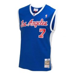 Koszulka NBA Los Angeles Clippers Lamar Odom. Niebieskie bluzki damskie Mitchell & Ness, bez wzorów, sportowe, bez kołnierzyka, bez ramiączek. Za 517.00 zł.