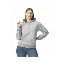 Bluza z kapturem Gildan Midweight Softstyle. Szare bluzy damskie GILDAN, xl, bez wzorów, z bawełny, klasyczne, bez ramiączek, z kapturem. Za 114.80 zł.