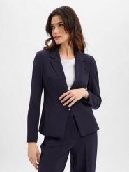 Comma bluza w stylu marynarki Kobiety Sztuczne włókno niebieski, 36. Niebieskie bluzy damskie comma, s, bez wzorów, z włókna, klasyczne, bez ramiączek, bez kaptura. Za 579.95 zł.
