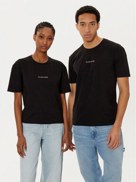 Filling Pieces T-Shirt Unisex 7443400 Czarny Slim Fit. Czarne t-shirty damskie Filling Pieces, xxl, bez wzorów, z bawełny, bez kołnierzyka, bez ramiączek. Za 139.99 zł.