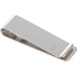 Klips do banknotów BOSS - Majestic Money Clip 50380104 040. Szare piżamy męskie Boss, m, bez wzorów, z tworzywa sztucznego, bez kołnierzyka, bez ramiączek. Za 299.00 zł.
