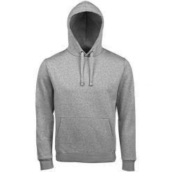 Męska Bluza Z Kapturem Spencer Melange. Szare bluzy męskie SOL'S, m, bez wzorów, z kapturem. Za 174.99 zł.