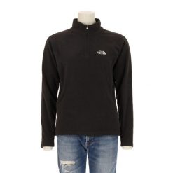 Damska czarna bluza polarowa TNF. Czarne bluzy damskie The North Face, l, bez wzorów, z polaru, sportowe, bez ramiączek, bez kaptura. Za 127.76 zł.