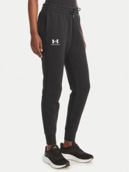 Under Armour Spodnie dresowe UA Icon Fleece 6001537 Czarny Slim Fit. Czarne spodnie dresowe damskie Under Armour, bez wzorów, z bawełny. Za 249.99 zł.