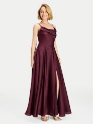 Swing Sukienka wieczorowa 5AI13600 Bordowy Regular Fit. Czerwone sukienki damskie Swing, bez wzorów, z syntetyku, wizytowe, bez kołnierzyka, bez ramiączek. Za 969.99 zł.