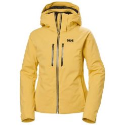 Damska kurtka narciarska Helly Hansen Alphelia Lifaloft. Brązowe kurtki sportowe damskie Helly Hansen, na zimę, l, bez wzorów, z elastanu, bez ramiączek, z kapturem, narciarskie, primaloft. Za 1,760.00 zł.