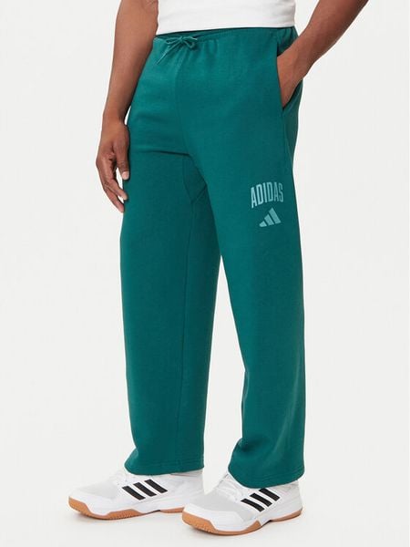 Adidas Spodnie dresowe Collegiate JM9178 Zielony Regular Fit. Zielone spodnie sportowe męskie Adidas, m, bez wzorów, z bawełny. Za 159.99 zł.