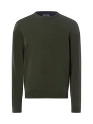 Finshley & Harding Sweter z zawartością kaszmiru Mężczyźni Bawełna zielony marmurkowy, XL. Zielone swetry męskie Finshley & Harding, m, bez wzorów, z bawełny, eleganckie, bez kołnierzyka, bez ramiączek. Za 299.95 zł.