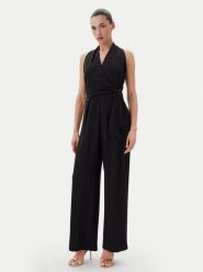 Rinascimento Kombinezon CFC0123773003 Czarny Regular Fit. Czarne sukienki damskie Rinascimento, l, bez wzorów, z syntetyku, bez kołnierzyka, bez ramiączek. Za 369.99 zł.