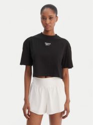 Reebok T-Shirt Klara RK25503CCW Czarny Relaxed Fit. Czarne t-shirty damskie Reebok, xs, bez wzorów, z bawełny, bez kołnierzyka, bez ramiączek. Za 69.99 zł.