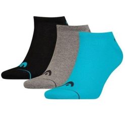 Skarpety sportowe Head Sneaker 010 3 Pack. Czarne skarpety męskie Head, z aplikacjami, z bawełny. Za 36.00 zł.