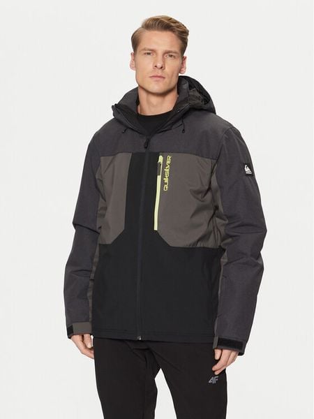 Quiksilver Kurtka narciarska Dawson EQYTJ03451 Czarny Slim Fit. Czarne kurtki sportowe męskie Quiksilver, na zimę, m, bez wzorów, z syntetyku, bez kaptura, narciarskie. Za 659.99 zł.