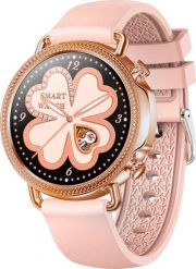 Smartwatch Rubicon RNBE74 Różowe złoto (RNBE74ZGIBX). Czerwone zegarki smartwatch Rubicon, bez wzorów. Za 226.36 zł.