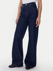Levi's® Jeansy Ribcage A6081-0019 Granatowy Wide Leg. Niebieskie jeansy damskie bez wzorów, z bawełny. Za 359.99 zł.