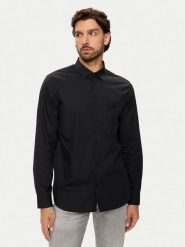 Armani Exchange Koszula 6DZC10 ZNXLZ 1200 Czarny Slim Fit. Czarne koszule męskie Armani Exchange, m, bez wzorów, z bawełny, bez kołnierzyka, bez ramiączek. Za 309.99 zł.