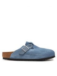Birkenstock Klapki 1020032 Szary. Żółte klapki damskie Birkenstock, bez wzorów, ze skóry, bez obcasa, bez zapięcia. Za 469.99 zł.