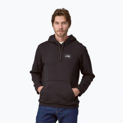 Bluza męska Patagonia '73 Skyline Uprisal Hoody. Czarne bluzy męskie Patagonia, m, bez wzorów, bez ramiączek, bez kaptura. Za 339.99 zł.