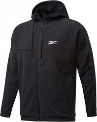 Reebok Czarny S. Czarne bluzy męskie Reebok, m, bez wzorów, bez ramiączek, bez kaptura. Za 213.80 zł.
