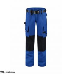 TRICORP - ADLER - Spodnie robocze unisex, Cordura, 300 g/m, 65 % poliester, 35 % bawełna chabrowy 54. Niebieskie spodnie sportowe męskie TRICORP, m, bez wzorów, z bawełny. Za 176.37 zł.