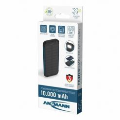 Ansmann PB212W Litowo-polimerowy (LiPo) 10000 mAh Czarny, Niebieski. Czarne powerbanki Ansmann. Za 215.99 zł.