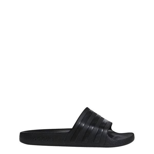 Klapki adilette Aqua. Białe klapki damskie Adidas, bez wzorów, z materiału, bez zapięcia. Za 99.95 zł.