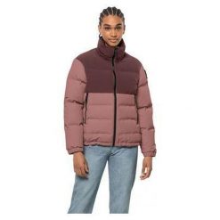 Kurtka puchowa damska Jack Wolfskin Alex Down. Brązowe kurtki sportowe damskie Jack Wolfskin, xs, bez wzorów, z puchu, bez ramiączek, bez kaptura, trekkingowe. Za 299.99 zł.