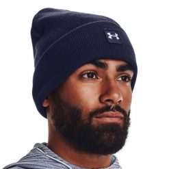 Czapka zimowa męska Under Armour Halftime Cuff. Zielone czapki męskie Under Armour, na zimę, bez wzorów. Za 83.00 zł.