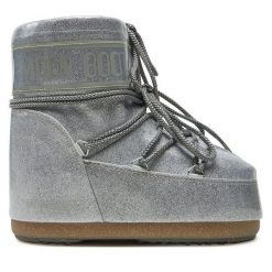 Śniegowce Moon Boot. Szare śniegowce damskie Moon Boot, bez zapięcia. Za 839.99 zł.