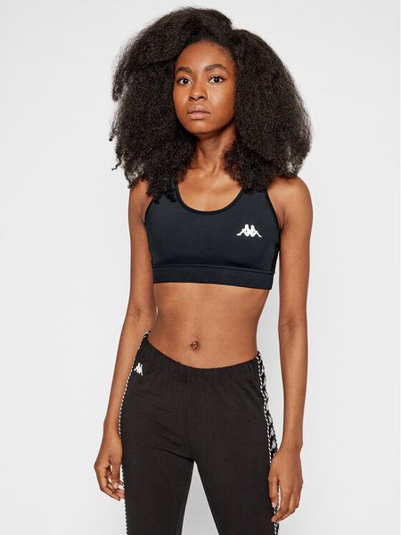 Kappa Biustonosz sportowy 305040 Czarny. Czarne bielizna sportowa damska Kappa, xs, bez wzorów, z syntetyku. Za 89.99 zł.