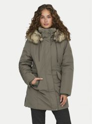 ONLY Parka New Priska 15300627 Szary Regular Fit. Szare parki damskie ONLY, m, bez wzorów, z syntetyku, bez kaptura. Za 279.99 zł.