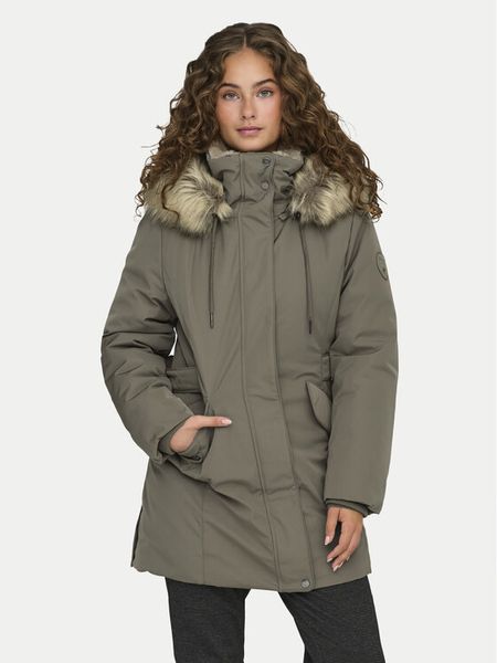 ONLY Parka New Priska 15300627 Szary Regular Fit. Szare parki damskie ONLY, xs, bez wzorów, z syntetyku, bez kaptura. Za 279.99 zł.