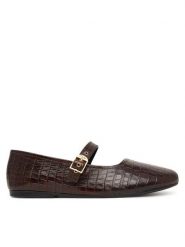 Clarks Baleriny Livia Jane 26327192 Brązowy. Brązowe balerinki damskie Clarks, bez wzorów, ze skóry, bez obcasa, bez zapięcia. Za 349.99 zł.