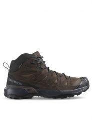 Salomon Trekkingi X Ultra 360 Leather Mid Gore-Tex L47570900 Brązowy. Brązowe botki męskie Salomon, bez wzorów, z gore-texu, bez obcasa, bez zapięcia. Za 719.99 zł.