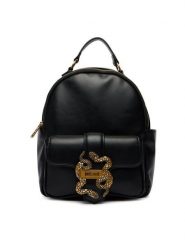 Just Cavalli Plecak 80RA4BA5 ZSA89 Czarny. Czarne plecaki damskie Just Cavalli, bez wzorów, ze skóry. Za 909.99 zł.