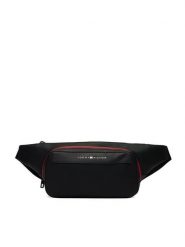 Tommy Hilfiger Nerka Th Foundation Bumbag AM0AM14159 Czarny. Czarne saszetki i nerki męskie Tommy Hilfiger, bez wzorów, ze skóry. Za 329.99 zł.