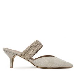 Klapki MALONE SOULIERS. Brązowe klapki damskie MALONE SOULIERS, bez wzorów, bez obcasa, bez zapięcia. Za 2,849.00 zł.